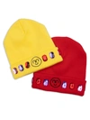 SUPER SMALLS GIRL'S 2-PACK EMBELLISHED SNOWBALL FIGHT BEANIE,400015322081