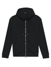 Theory Thermal Zip-up Hoodie In Black