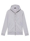Theory Thermal Zip-up Hoodie In Sleetblue