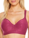 Bali Comfort Revolution Wire-free Bra In Maroon Dusk Swirl