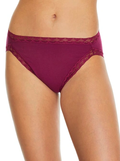 Natori Bliss Cotton Girl Brief In Port