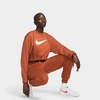 Nike Women's Sportswear Icon Clash Fleece Jogger Pants In Burnt Sunrise/burnt Sunrise/sail/total Orange