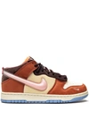 Nike X Social Status Dunk Mid "chocolate Milk" Sneakers In Nude