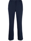 L'autre Chose L'autrechose Cropped Tailored Trousers In Blau