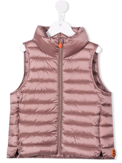 Save The Duck Kids' Pink Andy Padded Gilet