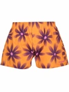 JACQUEMUS LOGO-EMBROIDERED FLORAL-PRINT BBOXERS