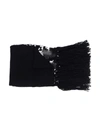 Les Hommes Chunky-knit Scarf In Black
