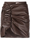 THE MANNEI WISHAW RUCHED MINI SKIRT