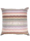 Missoni William Zig-zag Patterned Cushion In Neutrals