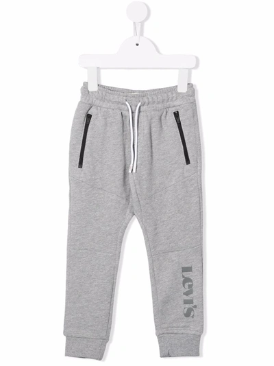 Levi's Kids' Logo-print Track Trousers In Grey