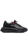 GIULIANO GALIANO LEATHER LACE UP SNEAKERS