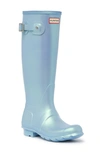 Hunter Original Tall Nebula Rain Boot In Blue / Blue Thistle