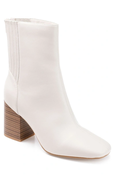 Journee Collection Tru Comfort Foam Maize Vegan Leather Bootie In Bone