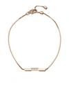 Gucci 18kt Yellow Gold Link To Love Logo Bar Bracelet