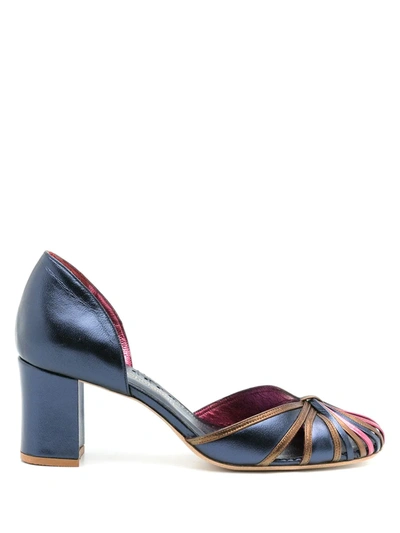 Sarah Chofakian Sarah Metallic Pumps In Blau