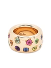 Pomellato 18k Rose Gold Maxi Iconica Multi-gemstone Band In Rosa