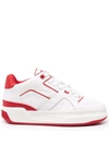 Shop Just Don Basketball Courtside High-top Sneakers In Weiss