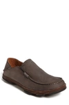 Olukai Moloa Slip-on In Storm Grey/ Dark Wood