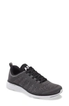 Apl Athletic Propulsion Labs Techloom Pro Knit Running Shoe In Smoke / Black / White