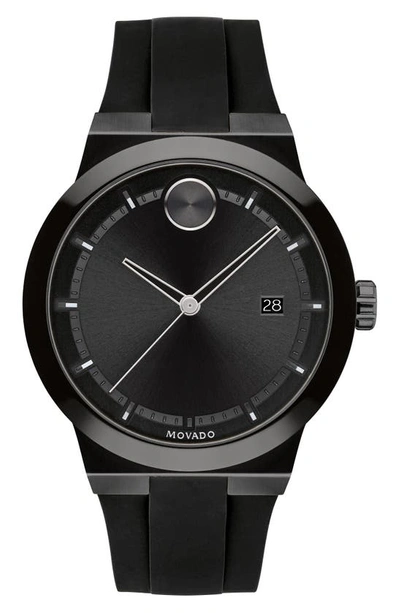 MOVADO BOLD FUSION SILICONE STRAP WATCH, 42MM,3600621