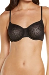 Dkny Modern Lace Sheer Demi Bra Dk4019 In Black