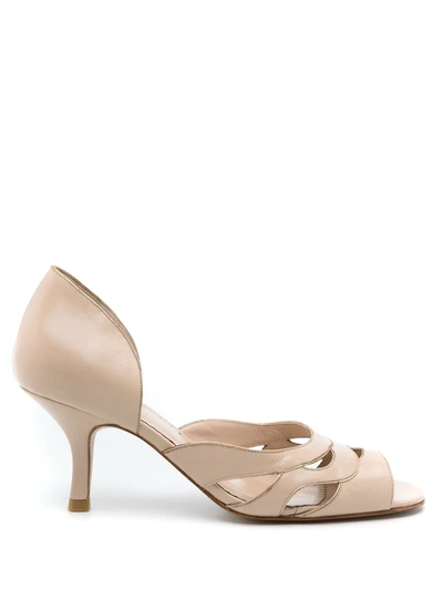 Sarah Chofakian Kate Open-toe Sandals In Nude