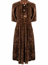 Colville Corduroy-effect Mid-length Dress In Braun