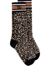 DOLCE & GABBANA LEOPARD-PRINT JACQUARD SOCKS