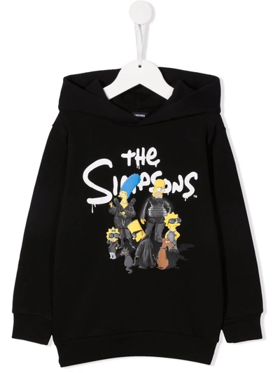 Balenciaga Kids' The Simpsons 套头式连帽衫 In Black