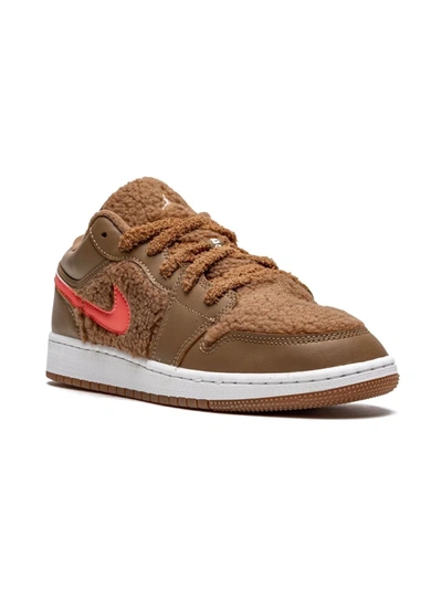 Jordan Kids'  1 Low Utl "teddy Bear" Sneakers In Brown