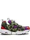 Reebok X Bape Instapump Fury Og Sneakers In Black