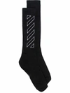 OFF-WHITE OFF-WHITE MEN'S BLACK COTTON SOCKS,OMRA001F21KNI0011001 UNI