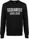 Dsquared2 Branded Sweater In Black