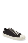 Nothing New Low Top Sneaker In Black Canvas/ Off White