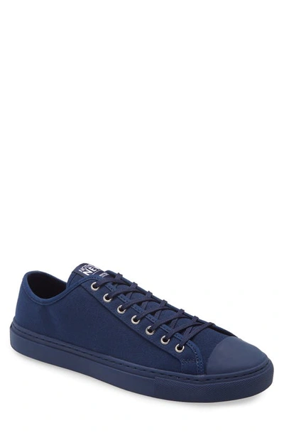 Nothing New Low Top Sneaker In Navy Canvas/ Navy