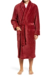 Nordstrom Plush Jacquard Robe In Red Russet