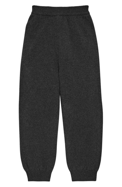 The Row Kids' Louie Cashmere Joggers In Black
