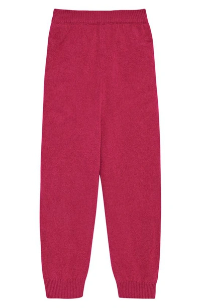 The Row Kids' Little Girl's & Girl's Louie Cashmere Knit Joggers In Fuchsia