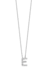 Bony Levy 18k Gold Pavé Diamond Initial Pendant Necklace In White Gold - E