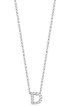 Bony Levy 18k Gold Pavé Diamond Initial Pendant Necklace In White Gold - D