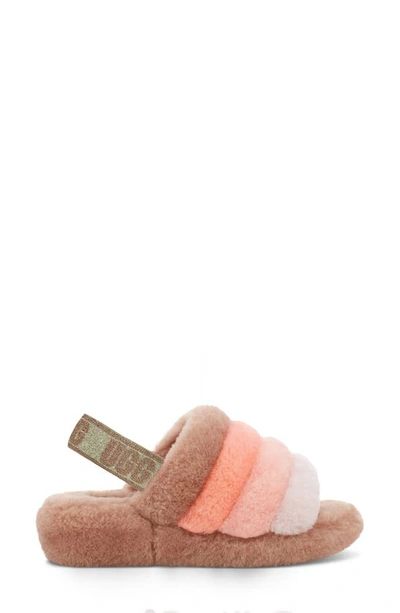 Ugg (r) Fluff Yeah Genuine Shearling Slingback Sandal In Beachwood