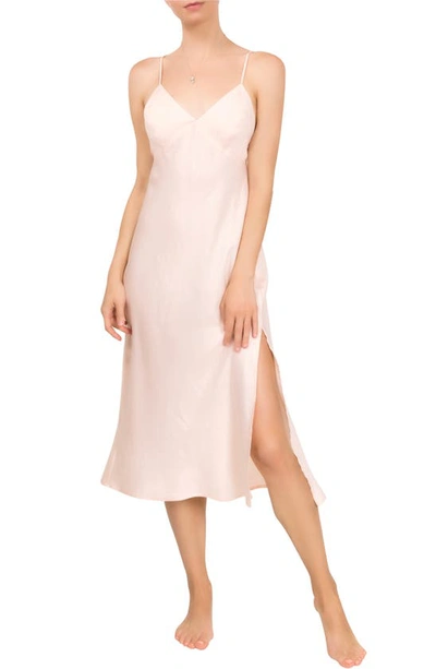 Everyday Ritual Sloan T-back Nightgown In Champagne