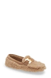 TOD'S TOD'S KATE CHAIN DETAIL GENUINE SHEARLING DRIVING SHOE,XXW00G0EX70JQNS812