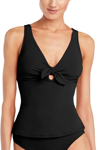 Robin Piccone Ava Tankini Top In Black