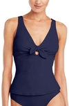 Robin Piccone Ava Tankini Top In Navy