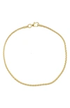 BONY LEVY 14K GOLD MESH ROPE BRACELET,FGB3960103Y