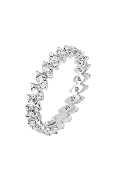 Bony Levy Audrey Geometric Diamond Eternity Ring In 18k White Gold