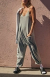 Free People Fp Movement Hot Shot Jumpsuit In Heather Grey