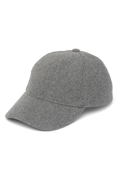 Nordstrom Rack Textured Baseball Cap In Charcoal