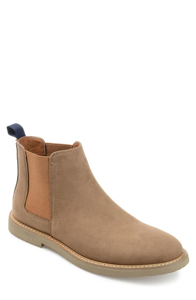 Vance Co. Marshon Vegan Suede Chelsea Boot In Tan